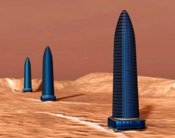 Na Marsu otkrivene tri masivne kule