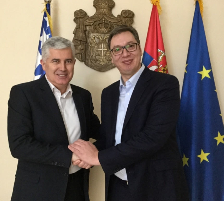 Sastanak Vučića i Čovića u Beogradu