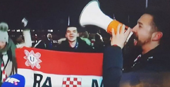 Ustaška zastava u dnevniku HRT-a