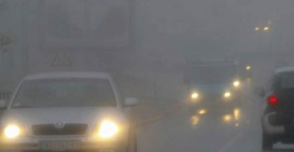 Magla i odroni - usporen saobraćaj