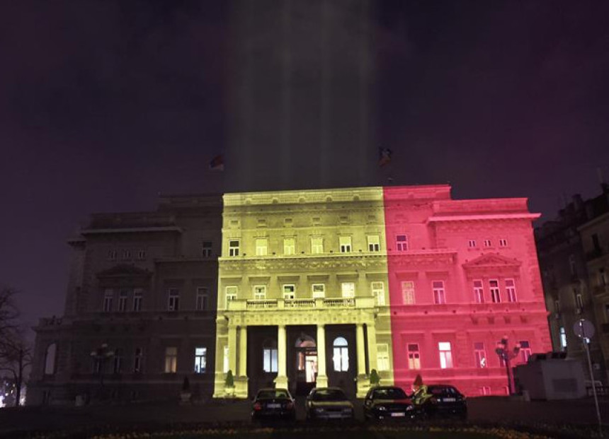 Beograd u bojama belgijske zastave