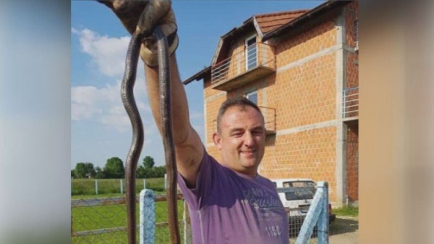 U dvorištu ubio zmiju od dva metra