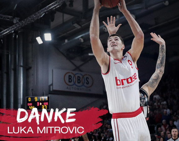 Bamberg se zahvalio i ispratio Luku Mitrovića