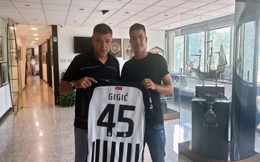 Partizan: Mitrov broj 45 od danas nosi Petar Gigić!