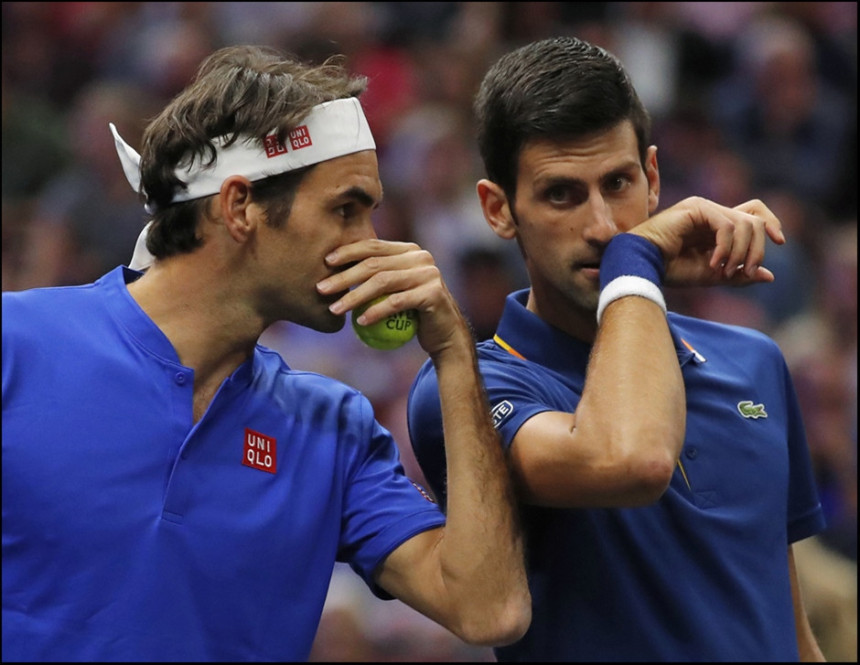 Video - Može i ovako: Đoković i Federer - saigrači!