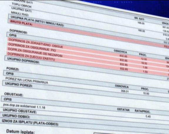 Vlast opet zavlači ruku u džep zaposlenih