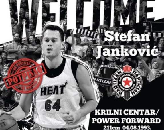 Stefan Janković potpisao za Partizan!