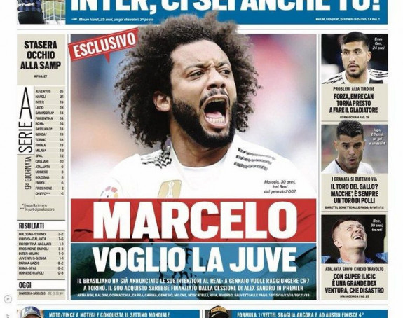 Eksplozija u Torinu: Marselo hoće u Juventus!