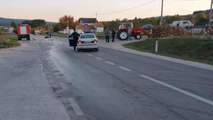 U sudaru kod Livna poginuo motociklista