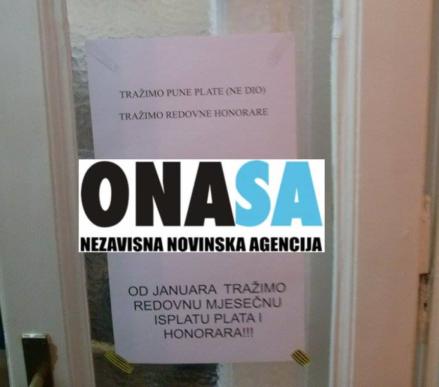 Sarajevo: Novinari "ONASE" u štrajku