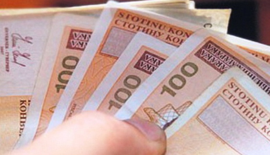 Prosječna plata iznosi 832 marke