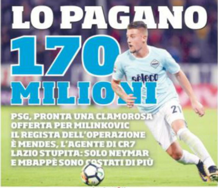 170 miliona € - Sergej odmah iza Nejmara i Mbapea?!