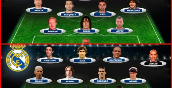 Најбољи тимови Барселоне и Реал Мадрида свих времена!