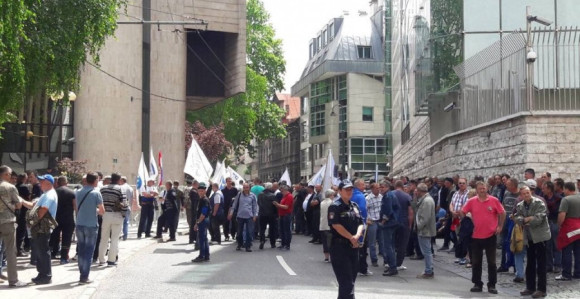 Borci blokirali centar Sarajeva