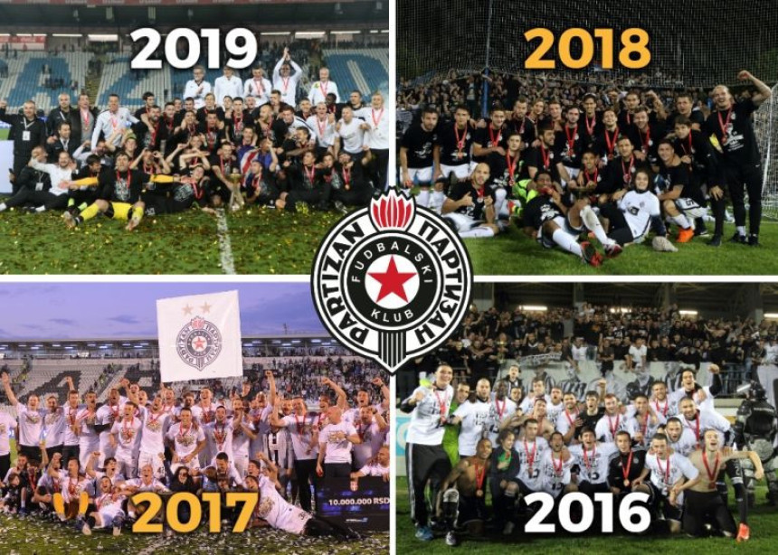 Partizan srpski rekorder, dogodine juriš na Hajduk!