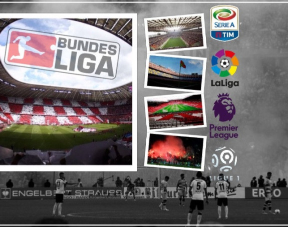 Gledanost liga: Bundesliga i dalje najgledanija!