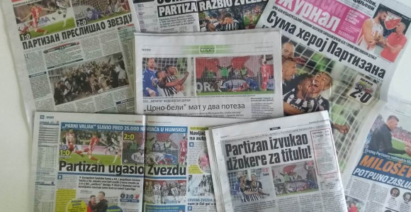Štampa saglasna: Partizan hrabriji i mnogo bolji od Zvezde!
