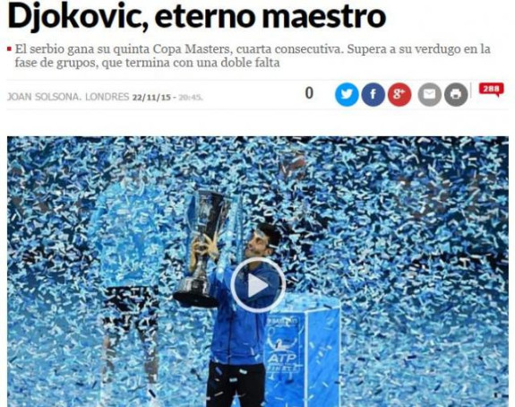 Svjetski mediji: Novak dominira i prkosi logici!