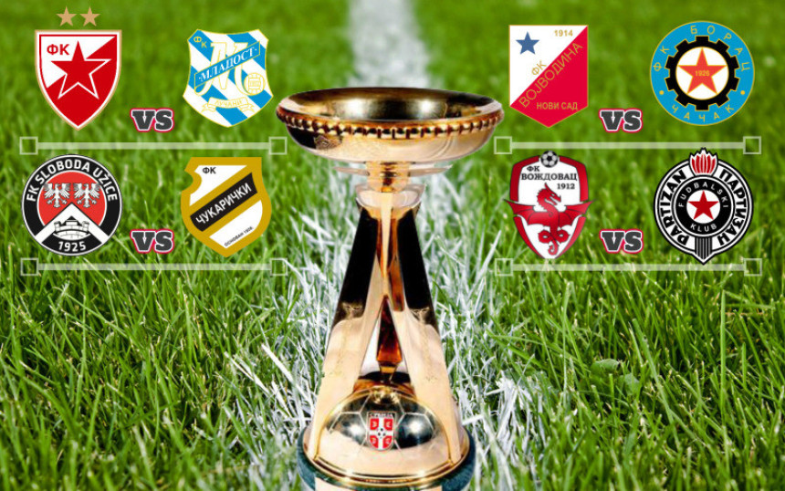 Kup Srbije: Zvezda čeka Mladost, Partizan na "krovu"!