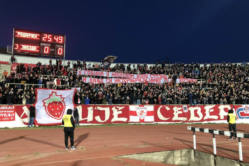 Navijači Zvezde sjetili se svog druga Marka Ivkovića 