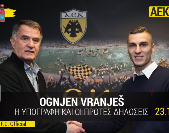 Vranješ zvanično u AEK-u!