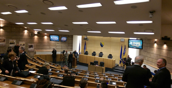 Protest ispred Parlamenta FBiH