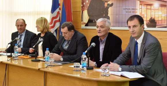 Dodik, Špirić i Željka u posjeti GO Bijeljina