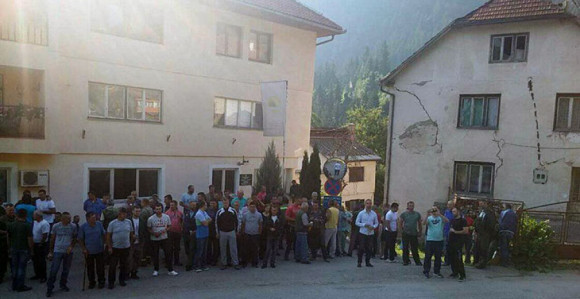 Protest radnika ŠG “Vučevica”