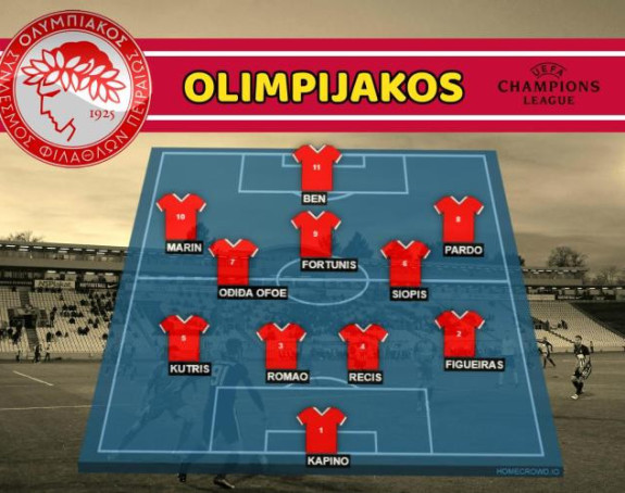 LŠ: Sastav Olimpijakosa za Partizan je...