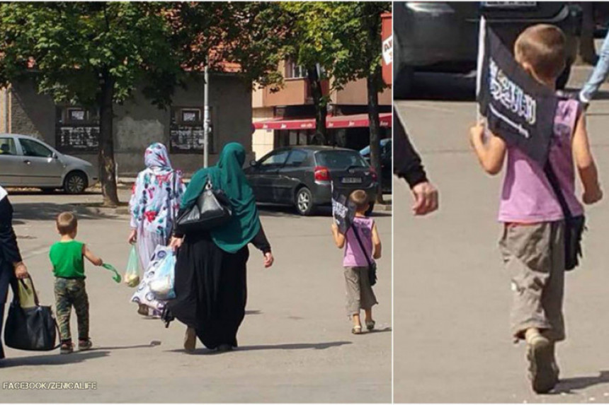 Зеница: Дјечак са заставом ИСИЛ-а?