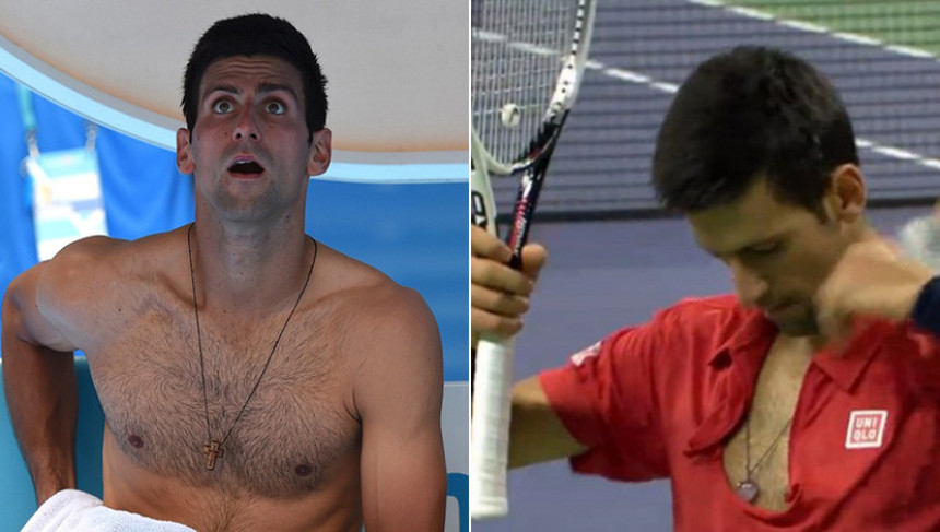 Novak opet nosi krst!