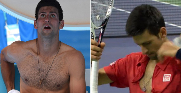 Novak opet nosi krst!