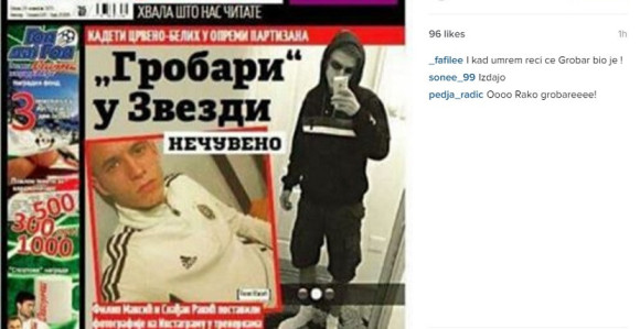 Клинци Црвене звезде се сликали у тренеркама Партизана?!