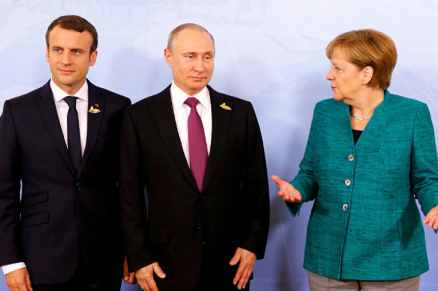 Putin, Merkelova i Makron “na vezi“