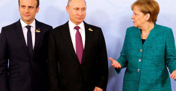 Putin, Merkelova i Makron “na vezi“