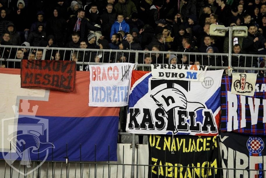 Ustaše haraju Splitom: Grafiti i užasan transparent!