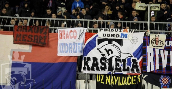 Ustaše haraju Splitom: Grafiti i užasan transparent!