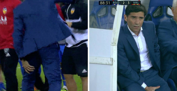 I to se dešava - trener se povrijedio slaveći gol!