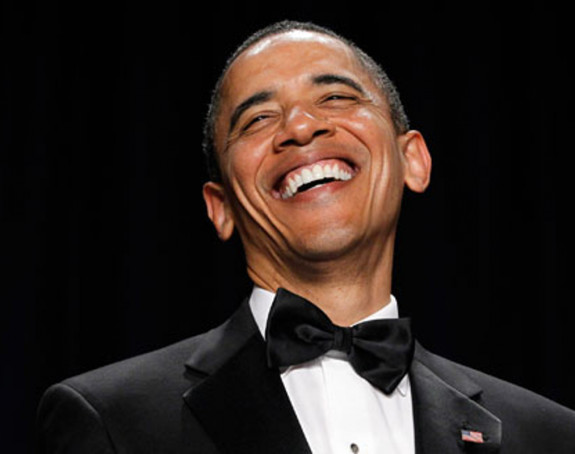 Обама забављао публику "твитовима"