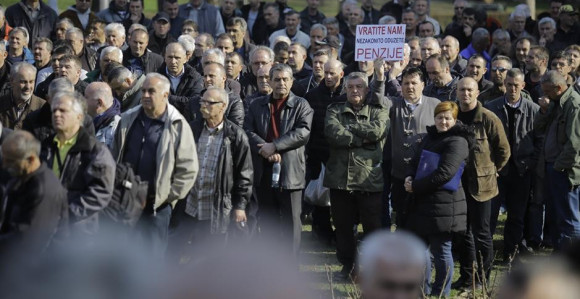 Protesti zbog malh penzija