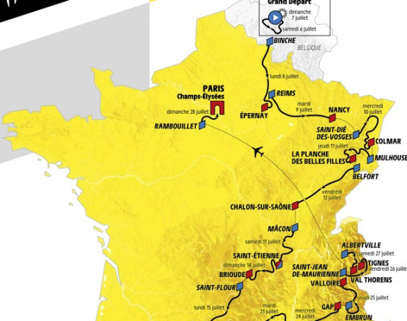 Tur d'Frans: 3.460 km, 30 uspona za 23 dana!