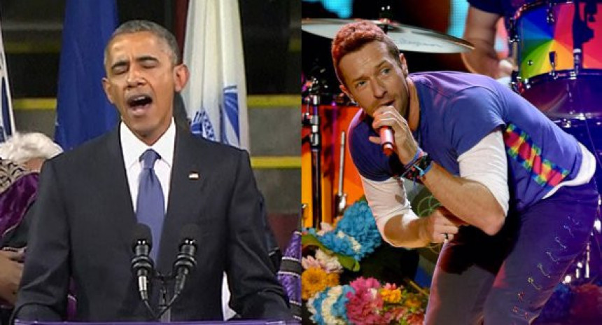 Обама на новом албуму групе "Цолдплаy"