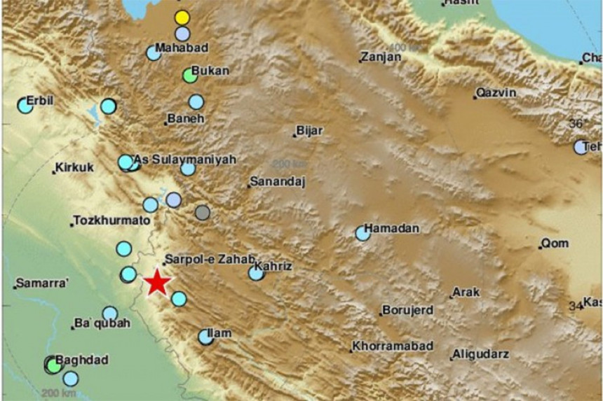 Snažan zemljotres pogodio Iran