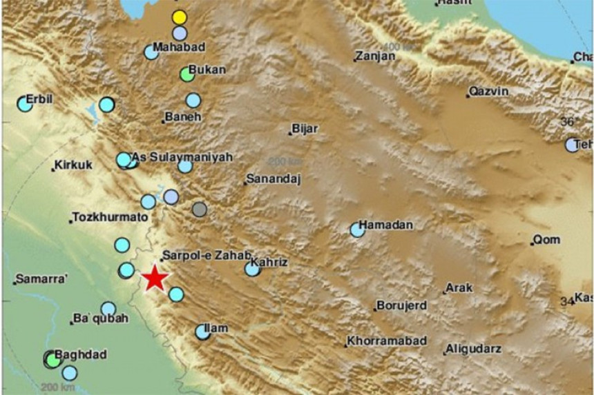 Снажан земљотрес погодио Иран