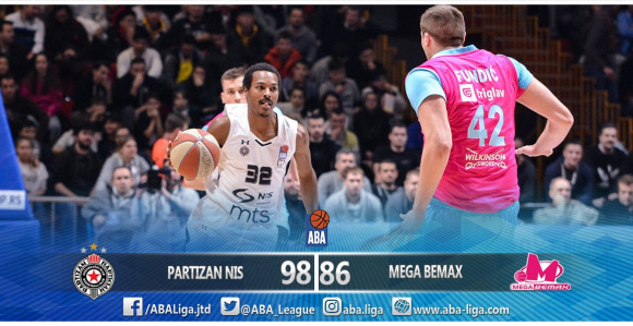 Partizan na pragu ABA plej-ofa! Pala je Mega!