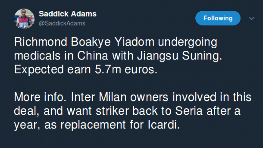 Senzacija iz Gane: Boaći ide u Inter?!
