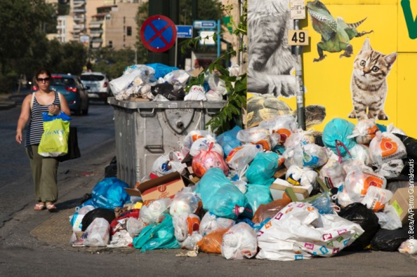 Gomile smeća u Atini zbog štrajka 