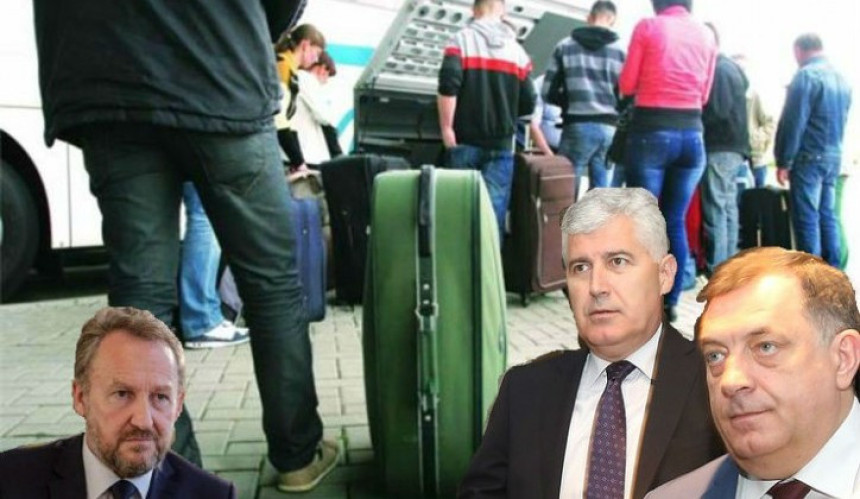 Ljudi bježe zbog političkog trojca