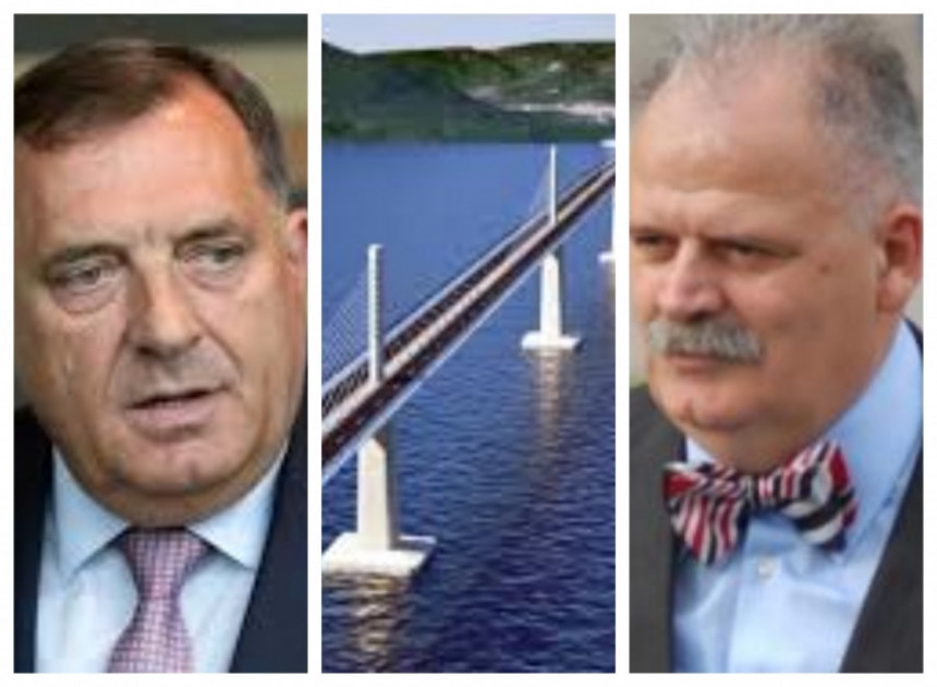 Nasamarili Dodika: Pristupnu cestu do Pelješkog mosta neće graditi ''Integral''