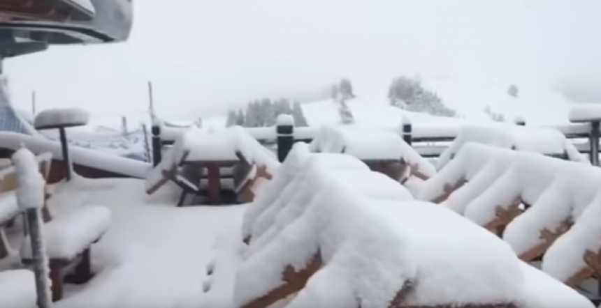 Zima u Sloveniji, snijeg i u Italiji